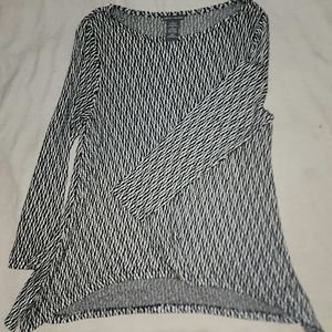 Black/white tunic XL